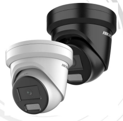 Hikvision 8MP Smart Hybrid Lt ColorVu + Acu 2.8mm Audio/Strobe Turret - Black