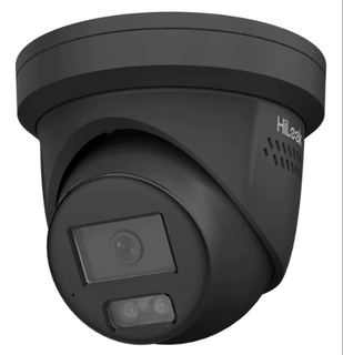 HiLook 8MP 2.8mm IntelliSense BLACK Turret, Dual IR 30m, Mic, IP67 Camera