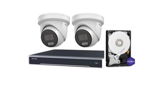 Hikvision 4 Channel 1TB M Series NVR kit with 2x IPC-T262H-MU 6MP Turrets