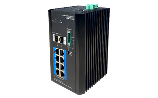 UTEPO 8-Port Gigabit PoE+ 2-Port SFP L2 Managed Ethernet Switch, 12-57V input