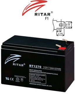 Ritar Supercharge 12V 7Ah Battery - box of 10
