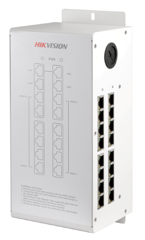 Hikvision IP Intercom Video Distributor & Switch for 12 Devices