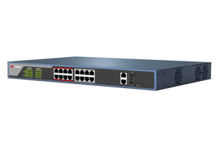 Hikvision L2 16*100M, 2*1000M Port POE Switch Web managed