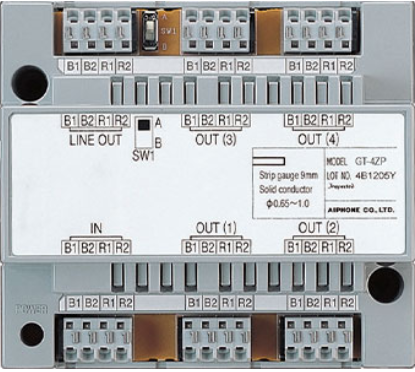 Aiphone GT 4 Zone Video Splitter with Power distribution adaptor