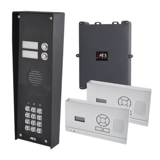 DECT 703 Audio Only Intercom Kit for 2 Apartments, with Wall Stations