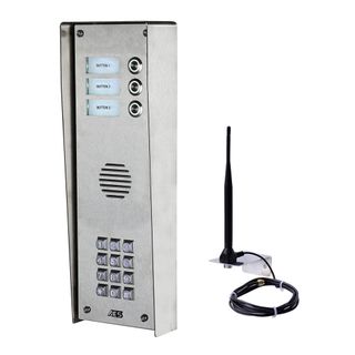 Cellcom Prime7 Audio Only Intercom for 3 Apartments - S/S