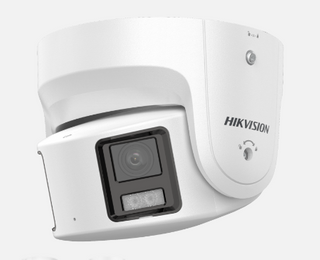 Hikvision 8MP Panoramic 180deg 4K ColorVu + Acusense Turret - strobe & speaker
