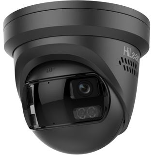 HiLook 8MP 180deg Turret 24/7 Color All in one - 2way Audio/Strobe IP67 - Black
