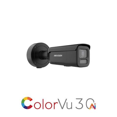 Hikvision 8MP 4K VF Smart Hybrid 2.7-13.5mm, Strobe/Audio Bullet - Black