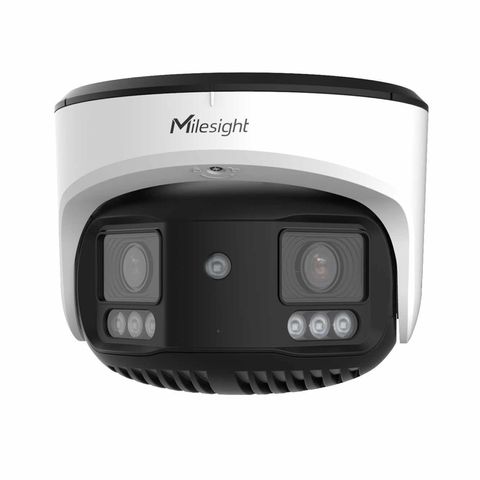 Milesight 8MP TrueColor On-Guard 180deg Dual-Lens Panoramic Turret, 90&deg; vertical