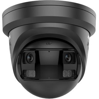 Hikvision 8MP Panoramic 180deg Smart Hybrid Active Deterrent Turret - Black