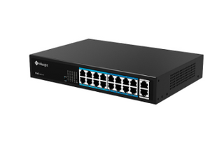 Milesight 16port 200w PoE switch with Gigabit Uplink ports