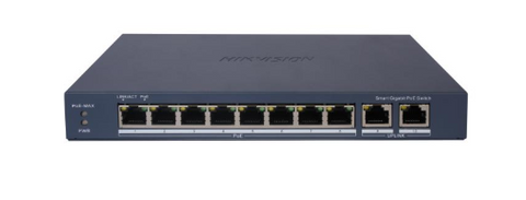 Hikvision 8 Port Gigabit Smart Managed POE Switch + 2 Gigabit Uplinks Ports