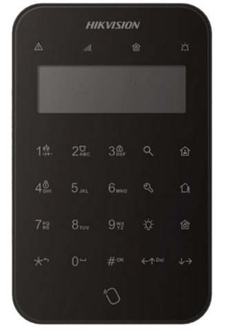 Hikvision AXHUB PRO Series 433MHz Wireless LCD Keypad - Black