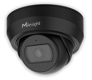 Milesight 4K 8MP 2.8mm 25mIR Weather proof mini dome/turret - Black