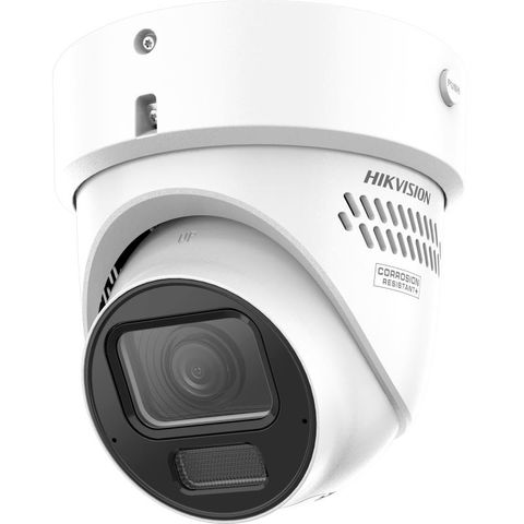 Hikvision 8MP Smart Hybrid VF 2.8-12mm Audio/Strobe Turret Camera