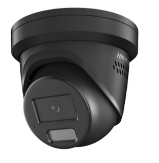 Hikvision 4MP Smart Hybrid ColorVu + Acusense Fixed Turret 2.8mm - BLACK