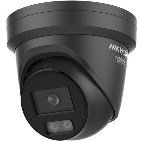 Hikvision 4MP Smart Hybrid ColorVu + Acusense Fixed Turret 2.8mm - BLACK