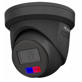 HiLook 8MP 2.8mm Turret 24/7 Color All in one - 2 way Audio/Strobe IP67 - BLACK