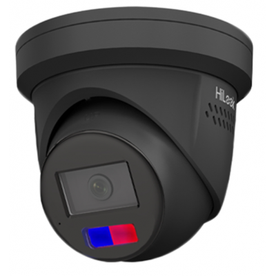 HiLook 8MP 2.8mm Turret 24/7 Color All in one - 2 way Audio/Strobe IP67 - BLACK