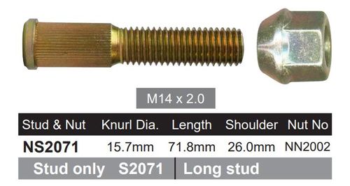 Wheel Stud and Nut