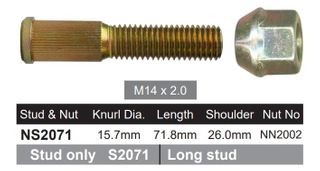 Wheel Stud and Nut