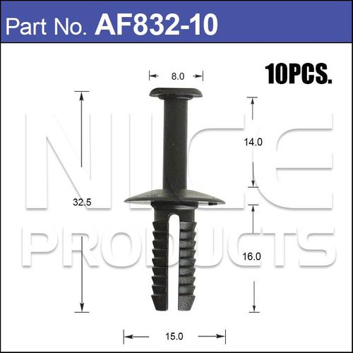 Plastic Fastener Pkt 10