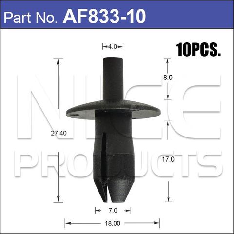 Plastic Fastener Pkt 10