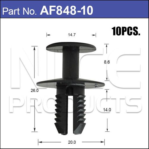 Plastic Fastener Pkt 10