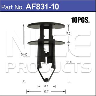 Plastic Fastener Pkt 10