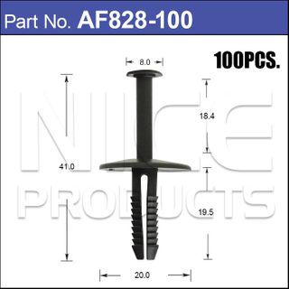 Plastic Fastener Pkt 100