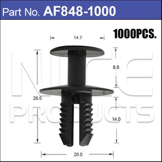 Plastic Fastener Pkt 1000