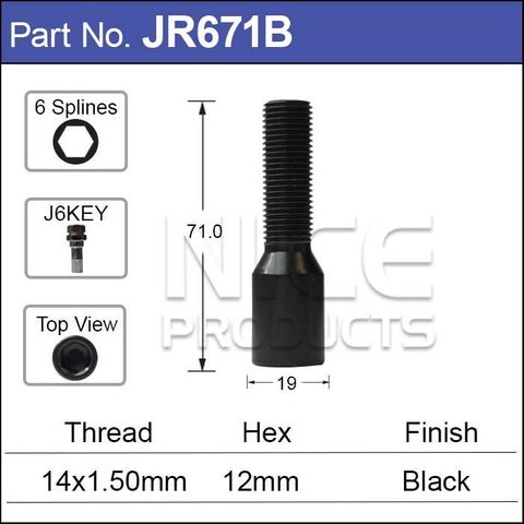 Allen Key Bolt (Pk 20 + Key)