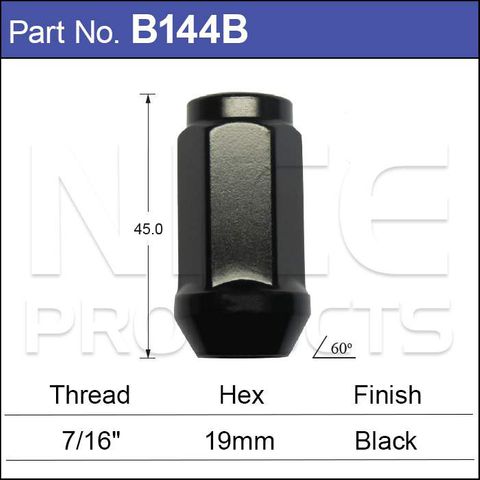 Black Wheel Nut