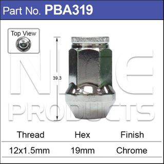Chrome Wheel Nut