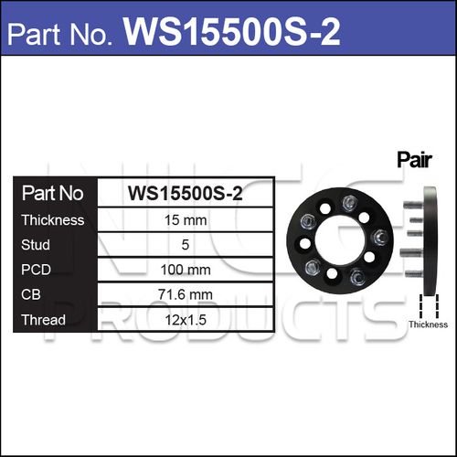 Wheel Spacers With Wheel Studs