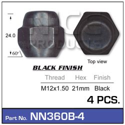 Black Wheel Nut