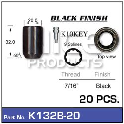 Lock Nuts 20+Key