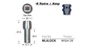 Lock Nuts (set of 4)