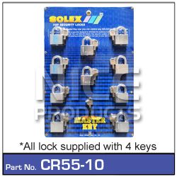 Padlock 55mm pk 10