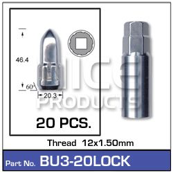BULLET Lock (20) Nuts