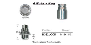 Lock Nuts (set of 4)