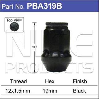 Black Wheel Nut