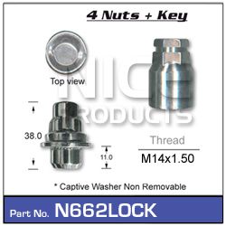 Lock Nuts (set of 4)