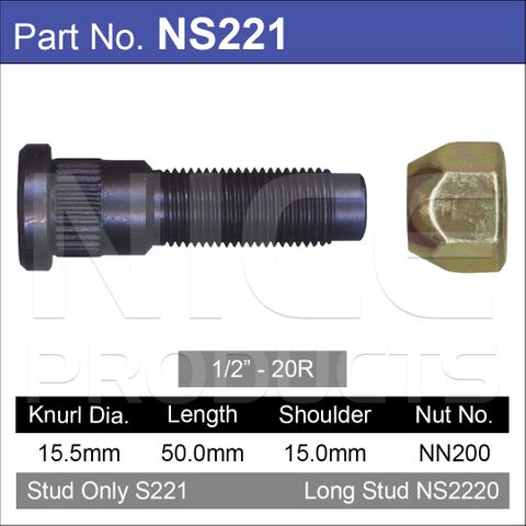 Wheel Stud & Nut