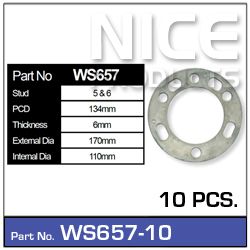 Wheel Spacers 10pcs (5 Pairs)