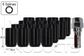 Lock Nuts Black 16pk+Key