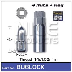 BULLET Lock (4) Nuts