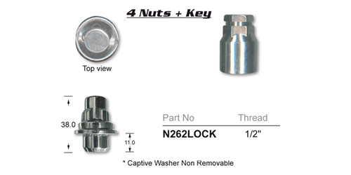 Lock Nuts (set of 4)