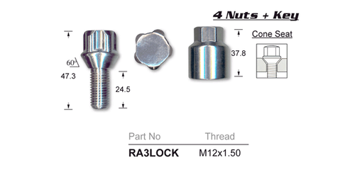 Lock Nuts (set of 4)